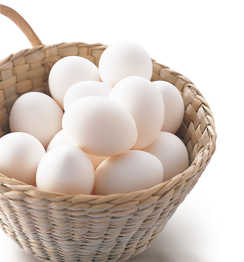 白くて美しい安全なセイアグリーの卵